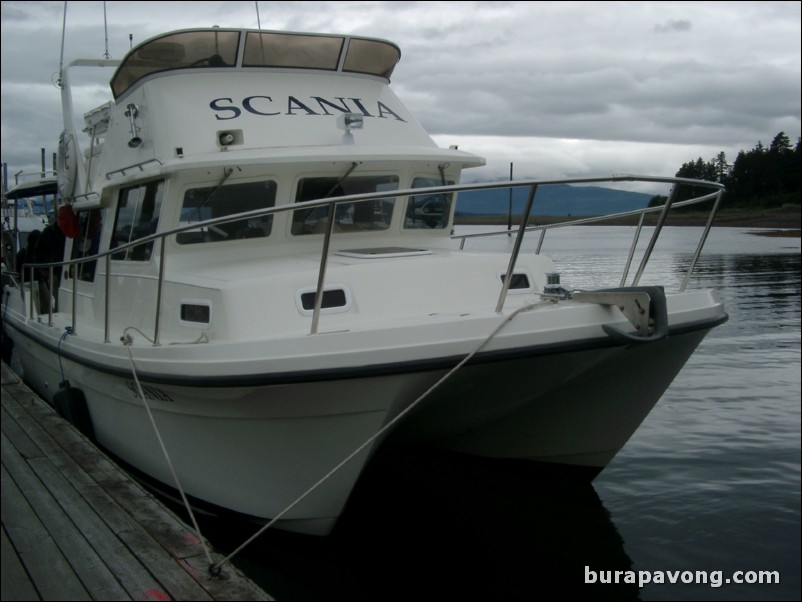 The Scania at Andrew's Marina at Fisherman's Bend. Juneau.