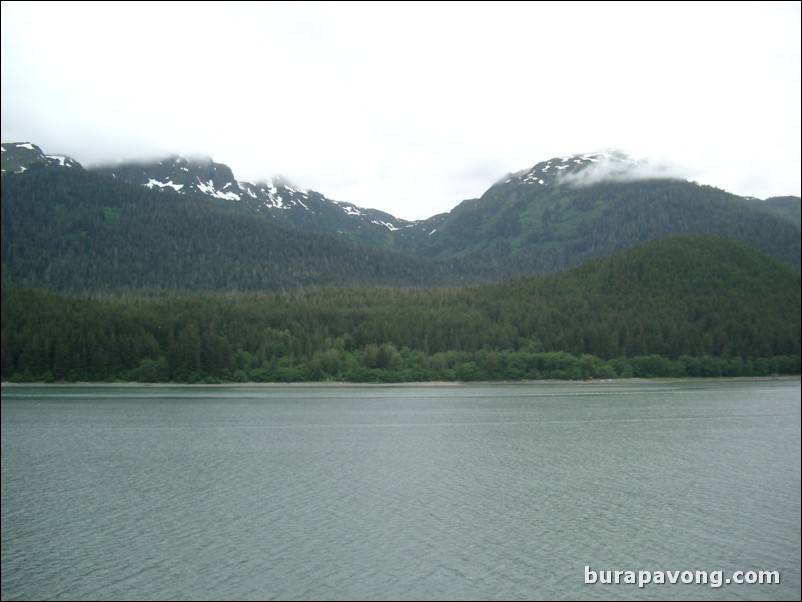 Sailing from Juneau to Ketchikan.