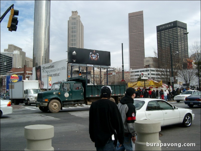 Tracy McGrady Adidas billboard in downtown Atlanta.