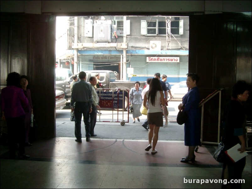 View of Maitrichit Road from Maitrichit Chinese Baptist Church.