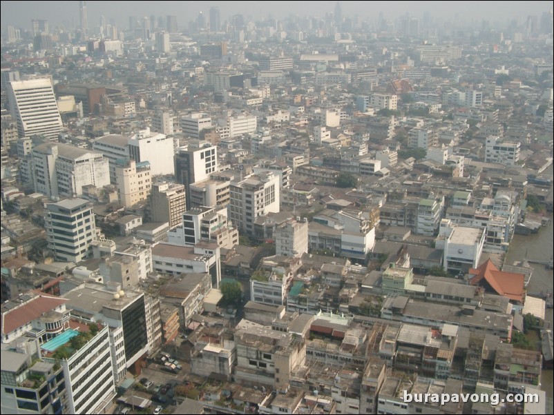 Aerial view of Bangkok.