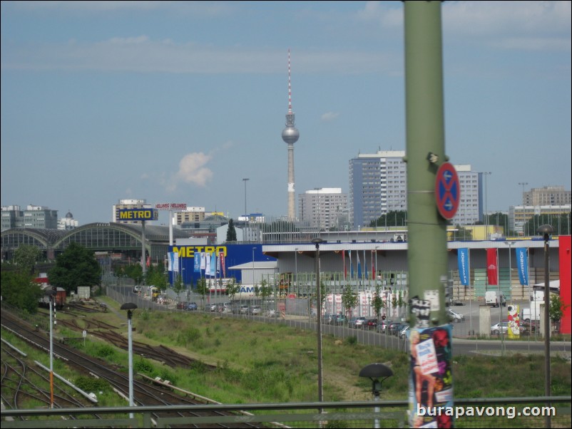 Fernsehturm Berlin (television tower) in the distance.