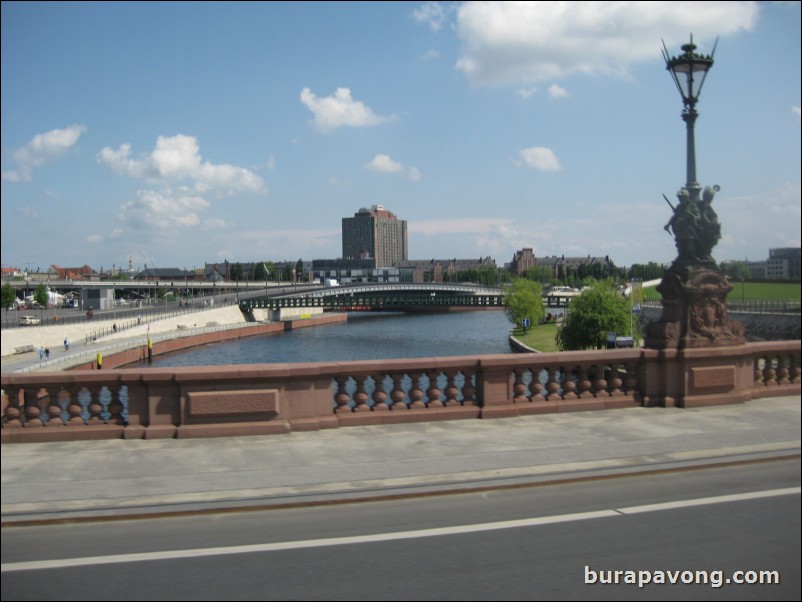 The Spree River near Berlin Central Station.