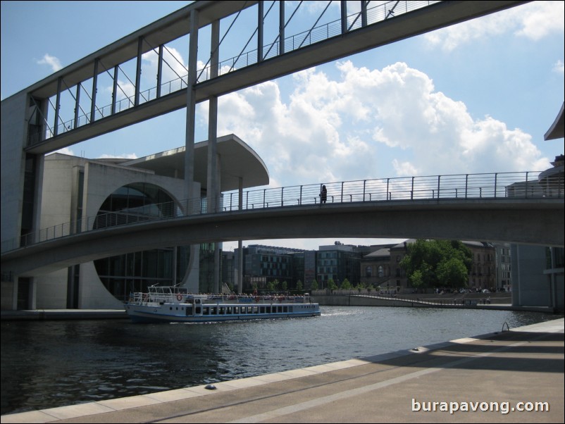 Spree River and New Government Quarter.