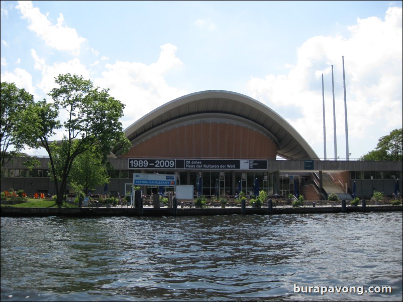 Cruising the Spree River. House of World Cultures.