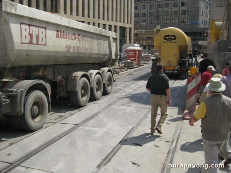 Ran into some road construction issues on the way to lunch.