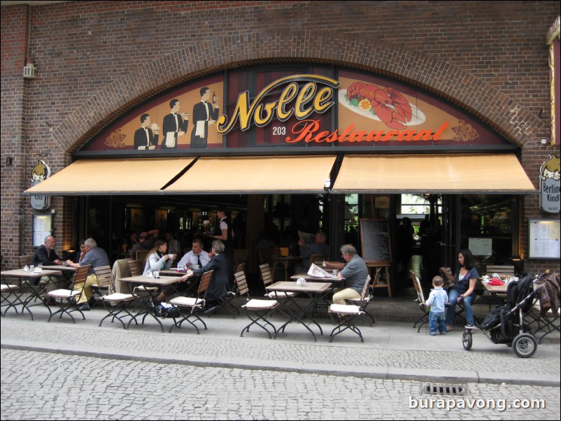 Restaurant Nolle in downtown Berlin. Traditional German food served in a 1920s German setting.