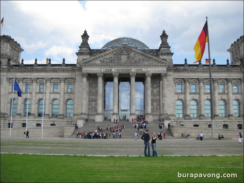 The Reichstag building, the first parliament of the German Empire.