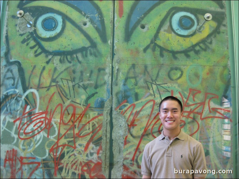 A piece of the Berlin Wall in Kurfrstendamm.