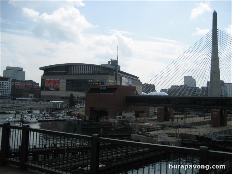 TD Banknorth Garden, home of the 2008 NBA champion Celtics. Boston Duck Tour.