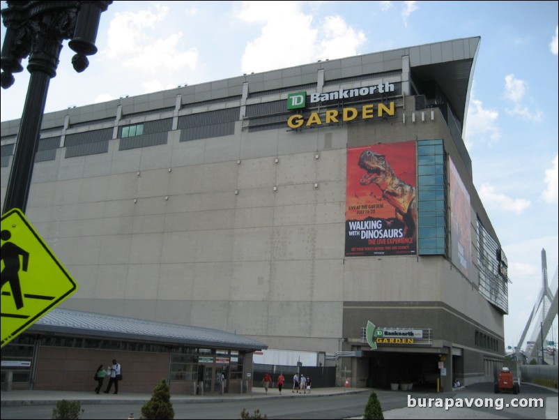 TD Banknorth Garden, home of the 2008 NBA champion Celtics. Boston Duck Tour.