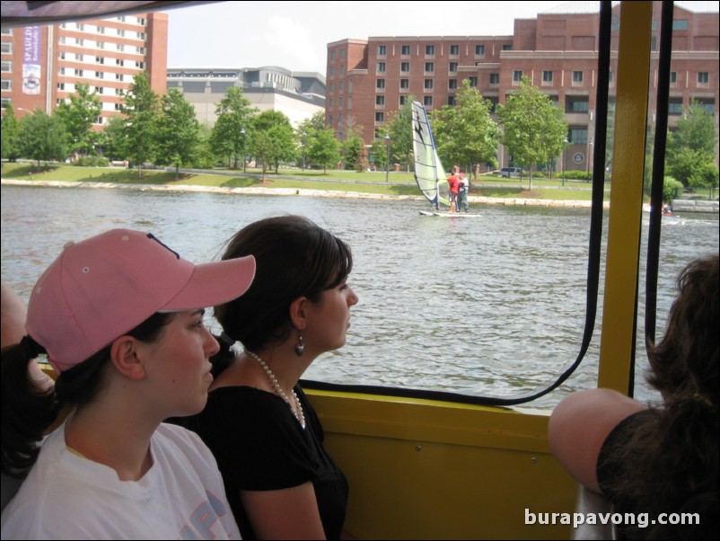 On the Charles River. Boston Duck Tour.