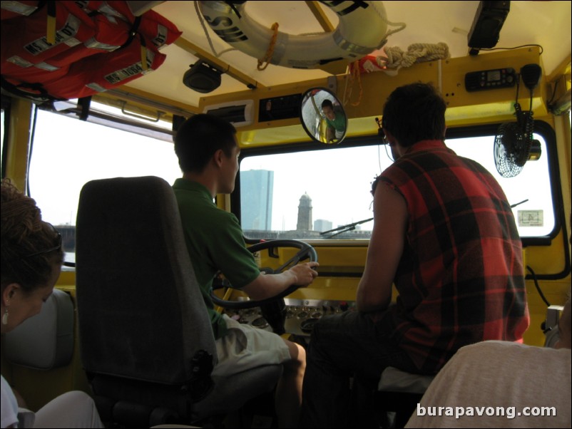 On the Charles River. Boston Duck Tour.