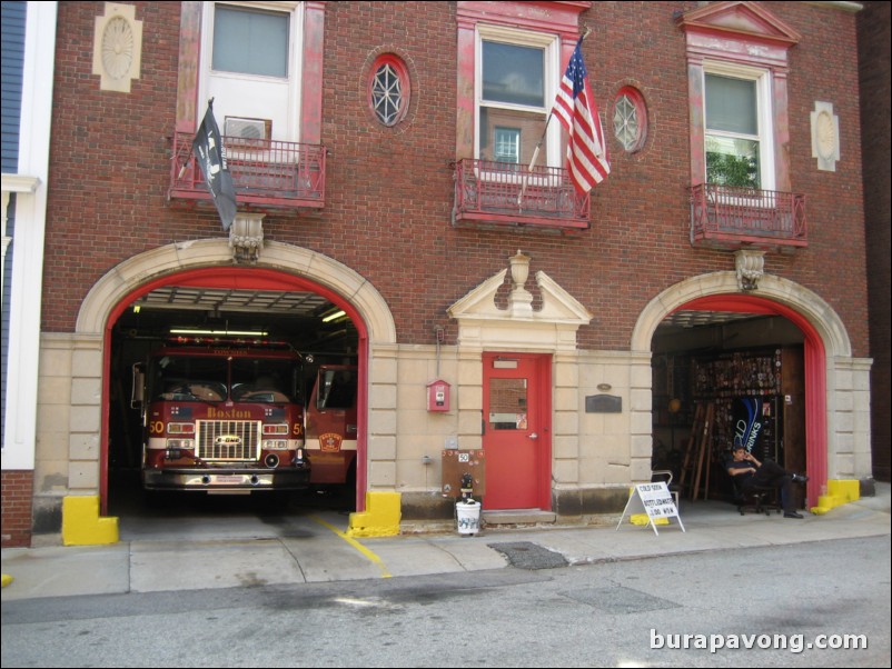 Boston fire station. Freedom Trail.