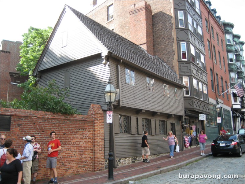 Paul Revere House. North End. Freedom Trail.