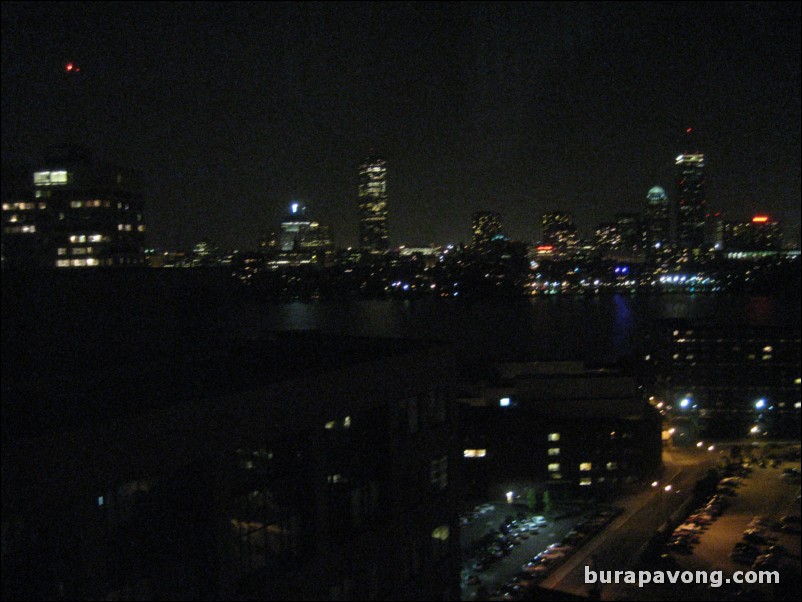 Looking south over Charles River and Boston from Cambridge.