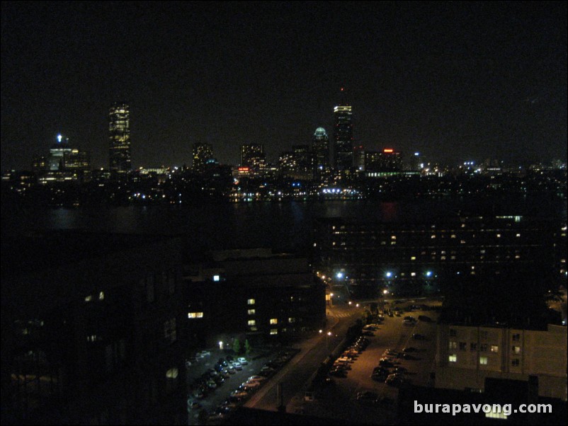 Looking south over Charles River and Boston from Cambridge.