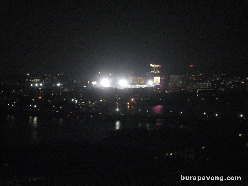 Looking south over Charles River and Boston from Cambridge.