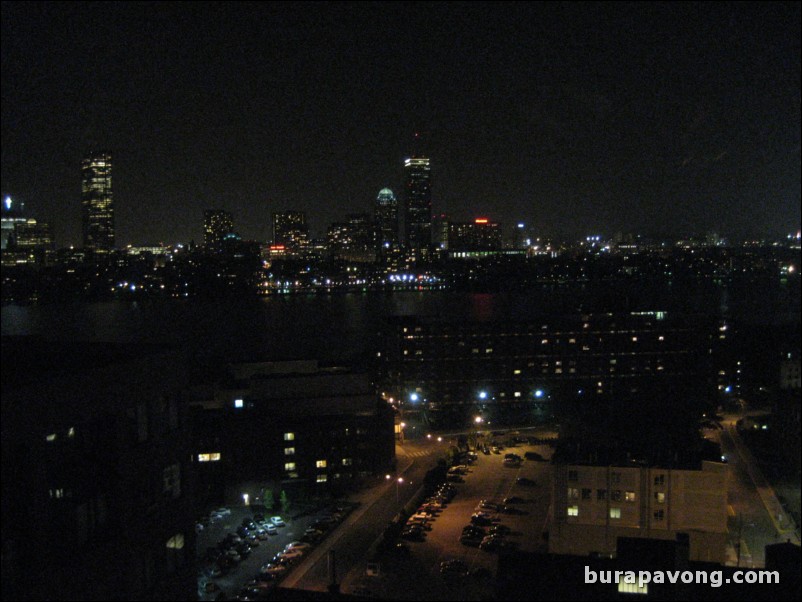 Looking south over Charles River and Boston from Cambridge.