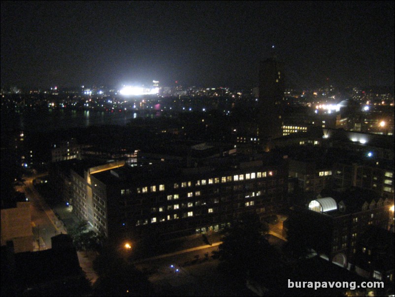 Looking south over Charles River and Boston from Cambridge.