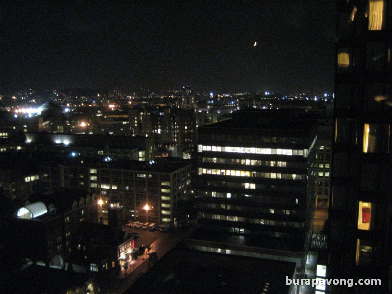 Looking south over Charles River and Boston from Cambridge.