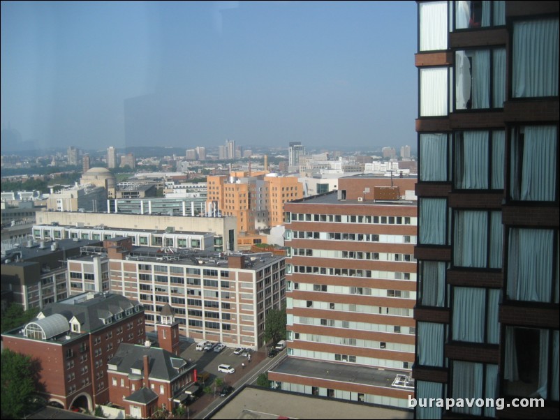 Looking south over Charles River and Boston from Cambridge.