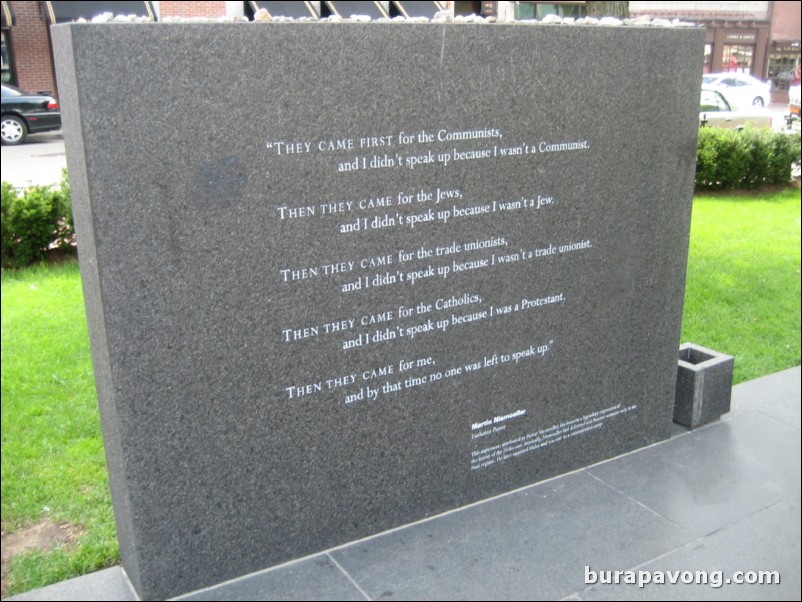 New England Holocaust Memorial.