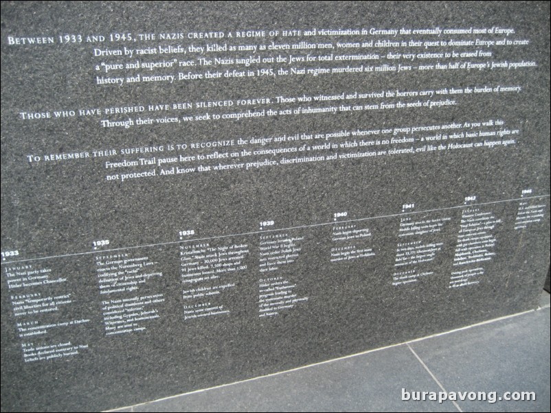 New England Holocaust Memorial.