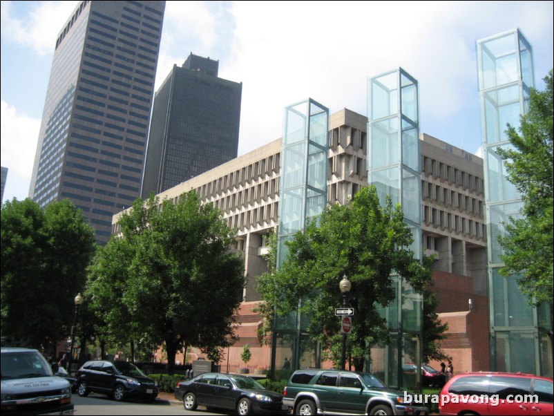 Government Center, Faneuil Hall, Quincy Market area.