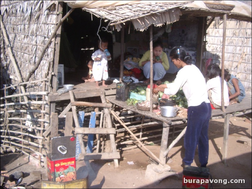 On the way to the floating village.