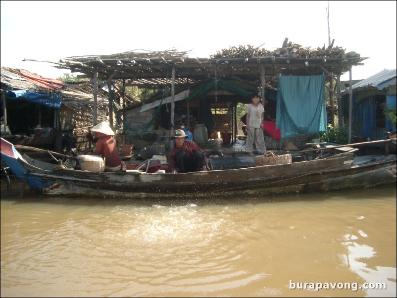 The floating village.