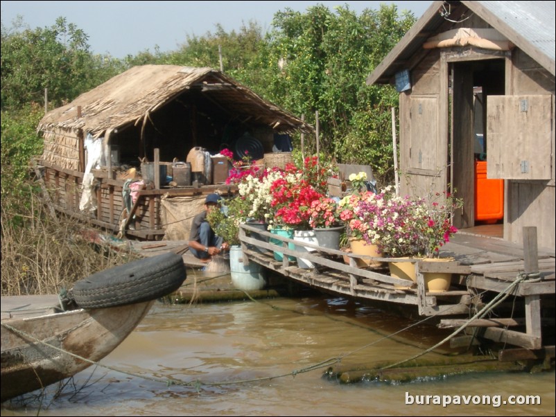 The floating village.