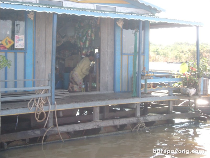 The floating village.