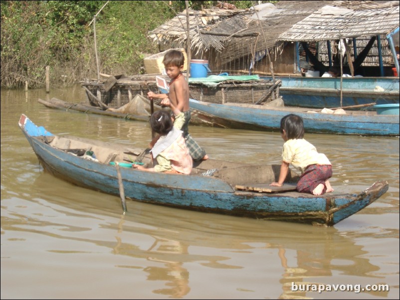 The floating village.