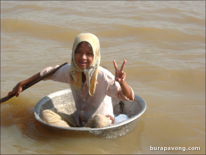 The floating village.