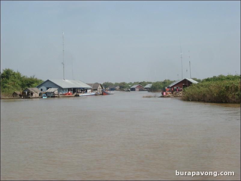 The floating village.