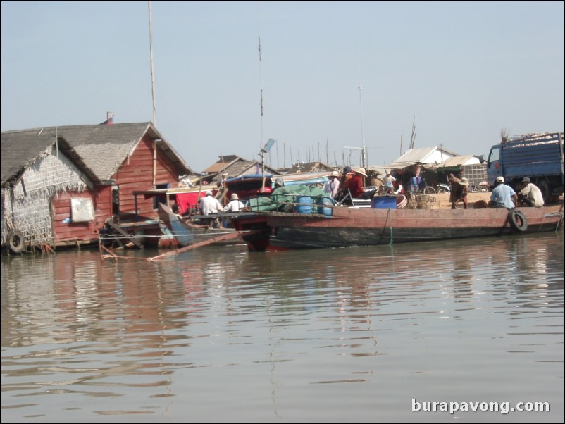 The floating village.