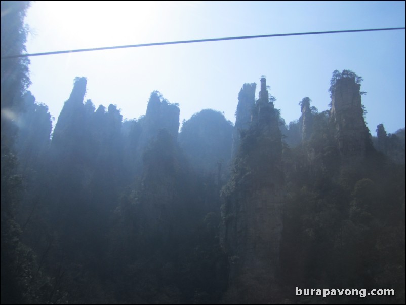 Wulingyuan scenic area.