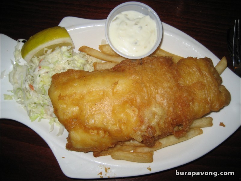 Fish and chips at Dog Watch Cafe. Stonington, Connecticut.