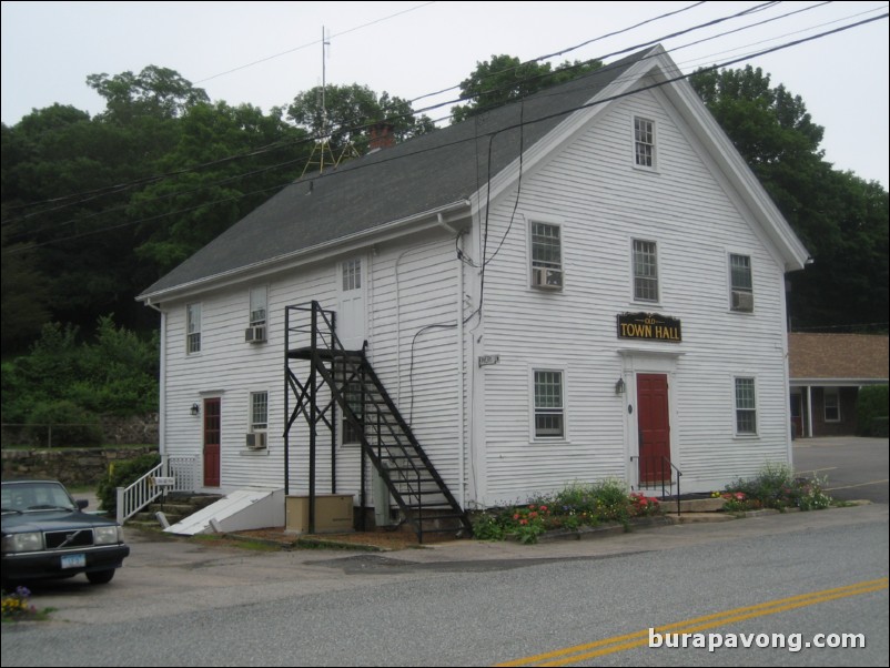 Downtown North Stonington, Connecticut.