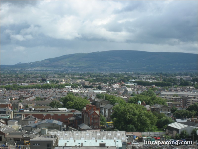 Views of Dublin from The GRAVITY Bar, Guinness Storehouse.