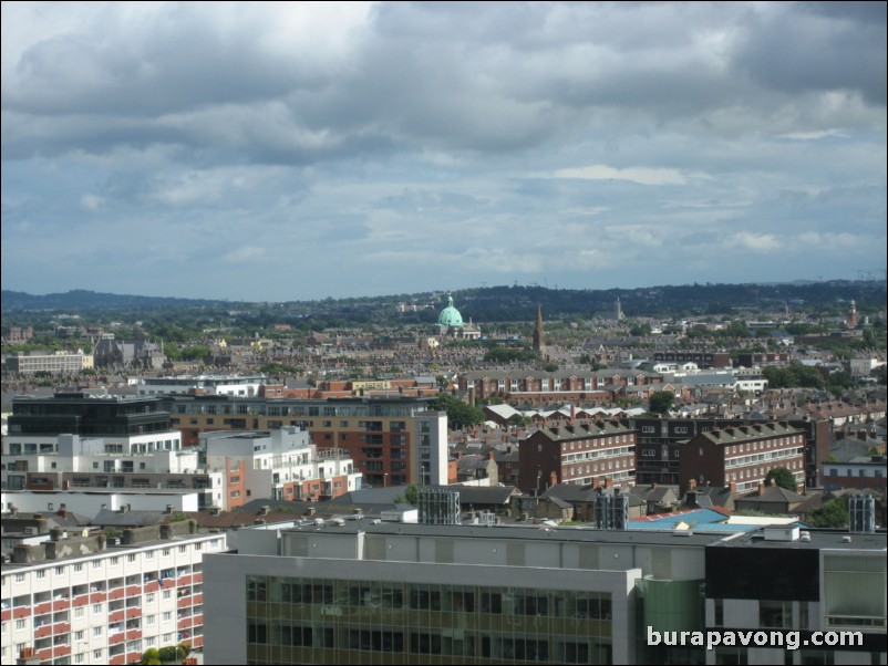 Views of Dublin from The GRAVITY Bar, Guinness Storehouse.