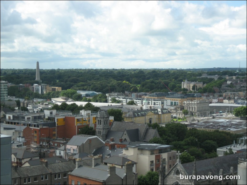 Views of Dublin from The GRAVITY Bar, Guinness Storehouse.