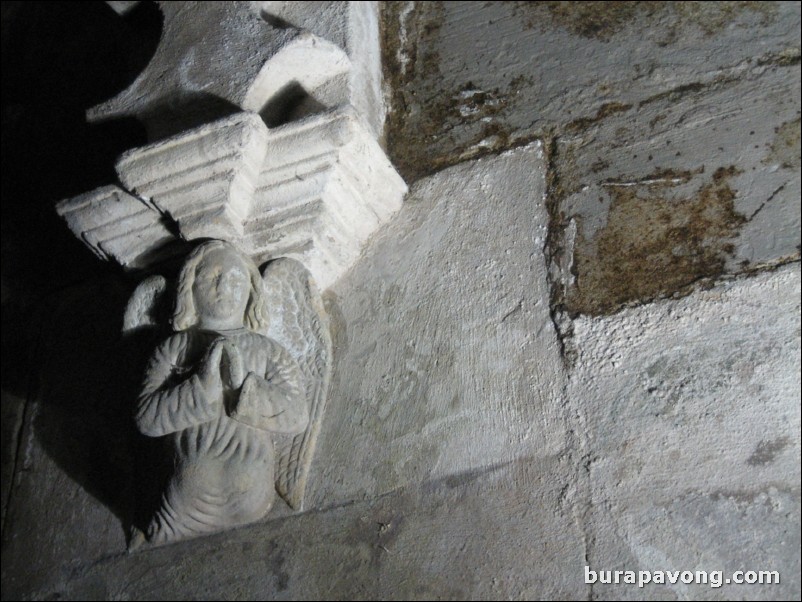 Inside Rosslyn Chapel.