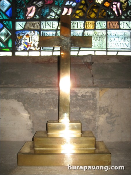 Inside Rosslyn Chapel.