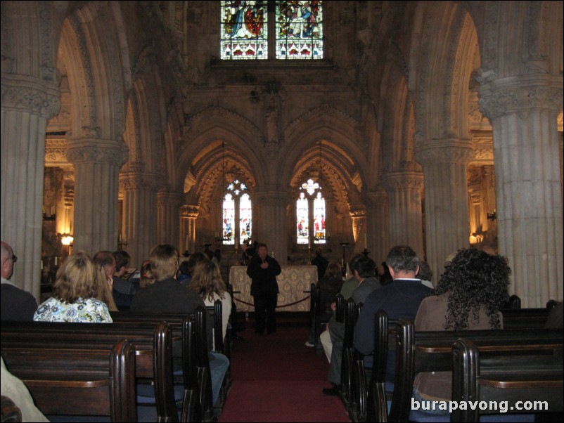 Inside Rosslyn Chapel.