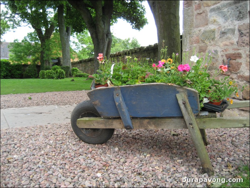 Outside Rosslyn Chapel.