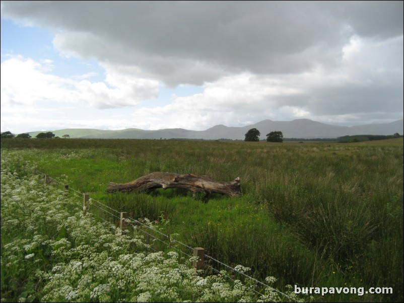 Countryside just outside Edinburgh.