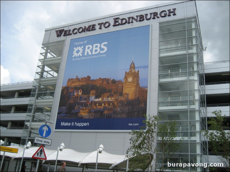 Edinburgh airport.