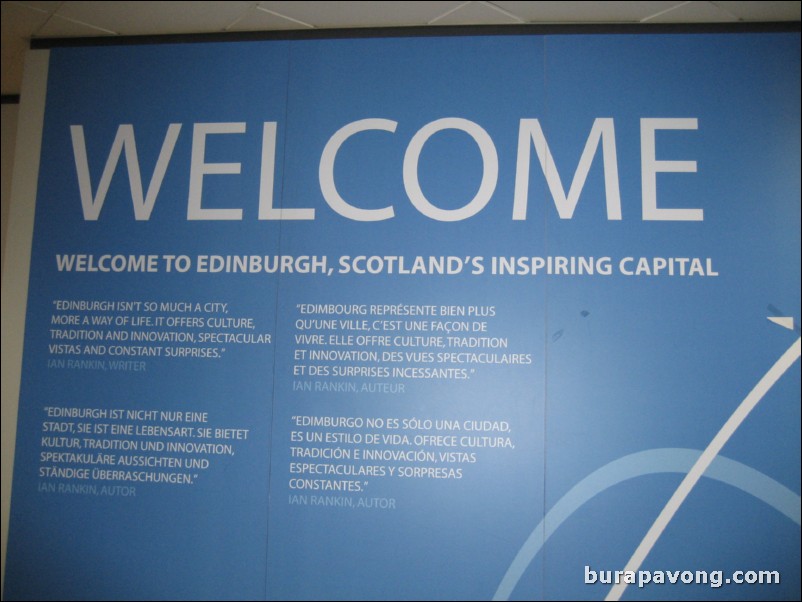 Edinburgh airport.